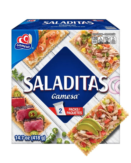 GAMESA SALADITAS CRACKERS 12/14.7 OZ.