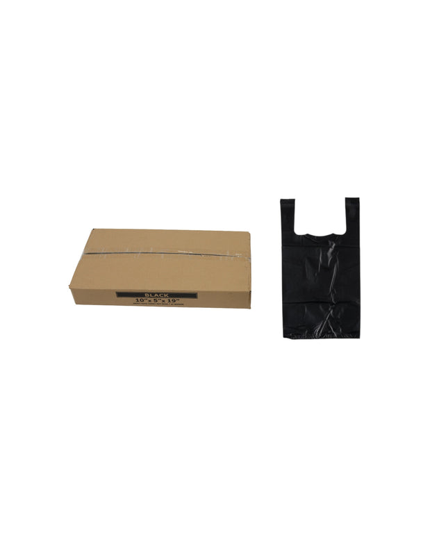 10X5X19 BLACK T-SHIRT BAG