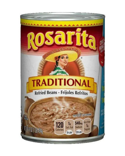 ROSARITA TRADITIONAL REFRIED BEANS 12/16 OZ.