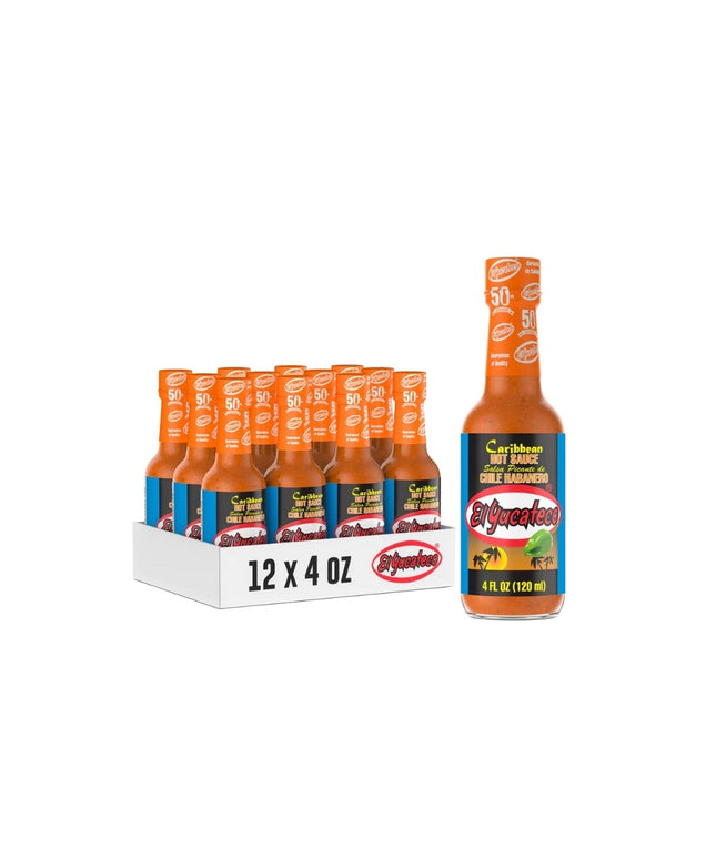 EL YUCATECO CARIBBEAN HOT SAUCE 12/4 OZ.