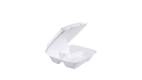 CONTAINER FOAM 3 COMP JUMBO 200/CS.