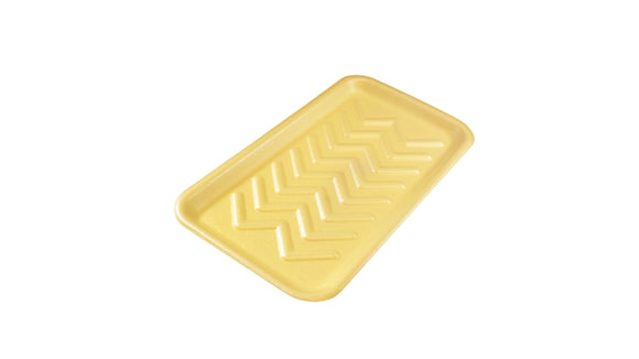 25S YELLOW MEAT TRAY 250/CS.