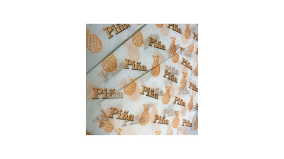 12 X11 PARCHMENT PAPER PINEAPPLE PRINT 5/1000
