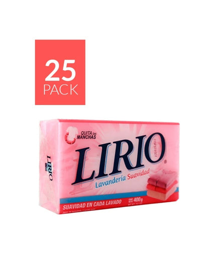 LIRIO LAUNDRY BAR SOAP PINK 25/400 GRS