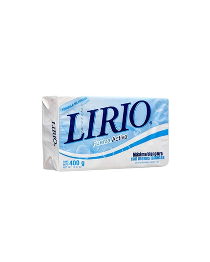 LIRIO LAUNDRY BAR SOAP WHITE 25/400 GRS