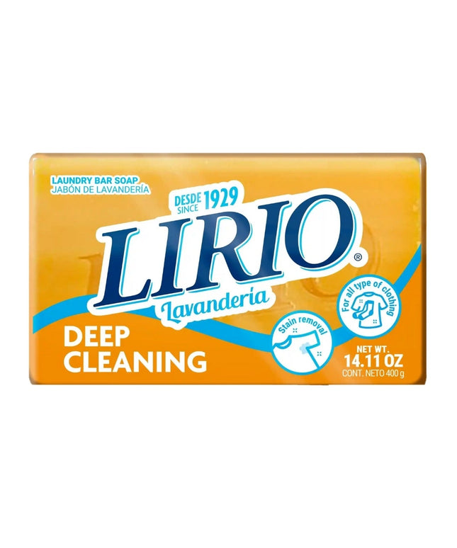 LIRIO LAUNDRY BAR SOAP YELLOW 25/400 GRS