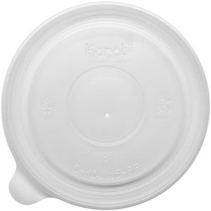 LID PLAST FLAT FOR 32 PAPER CONTAINER 500/CS.