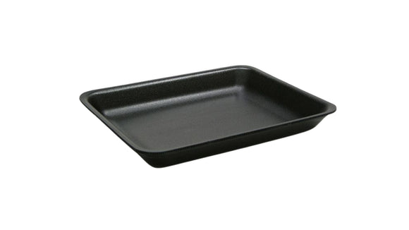 8 BLACK PP MEAT TRAY 400/CS