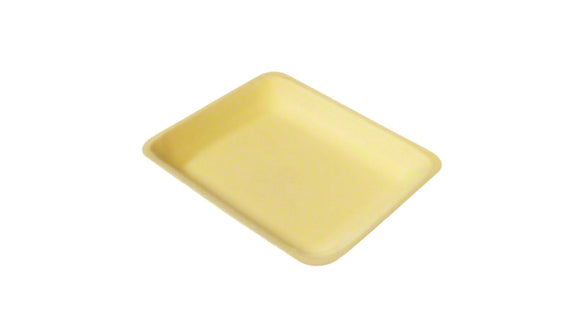 8P YELLOW MEAT TRAY 400/CS.