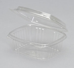 CONTAINER HINGED CLEAR 12 OZ. 200/CS.