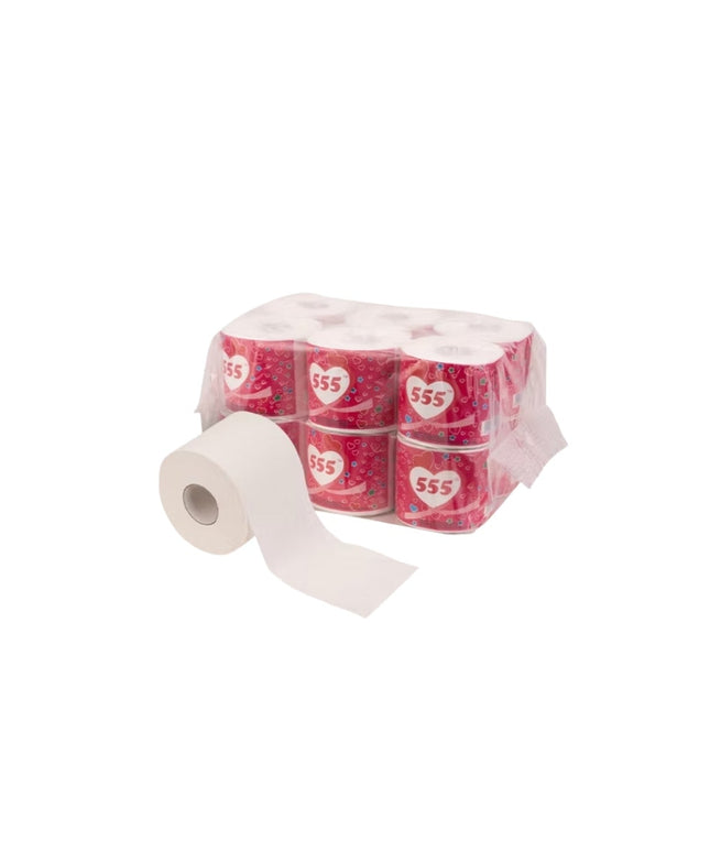 555 TOILET TISSUE 4/12 ROLLS 48/PACK