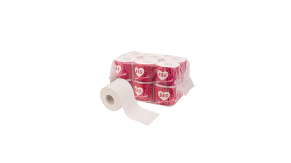 555 TOILET TISSUE 4/12 ROLLS 48/PACK