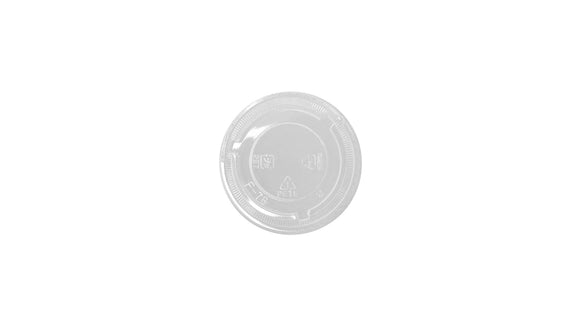PET FLAT PLASTIC LID NO HOLE FOR 8-10 OZ PET CUP 1000/CS