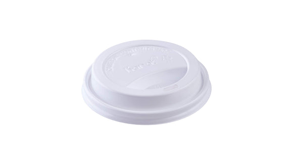 KARAT SIPPER DOME LID WHITE 10-24 OZ. FOR HOT CUP 1000/CS.