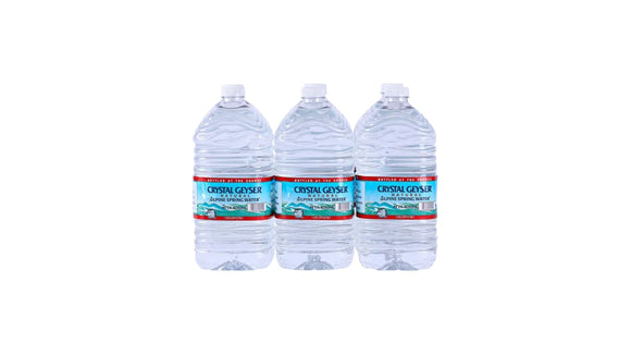 CRYSTAL GEYSER ALPINE SPRING WATER 6/1 GAL