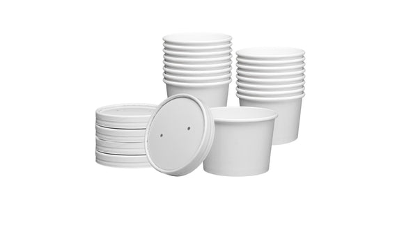 APSIC PAPER LID FOR 8/12/16 OZ PAPER FOOD CUP 500/CS