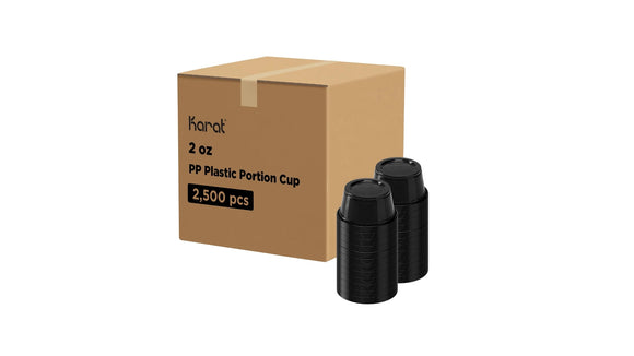 KARAT BLACK PORTION CUP 2 OZ. 2500/CS.