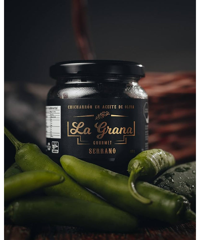 SALSA LA GRANA CHICHARRON SERRANO 12/140 GRS