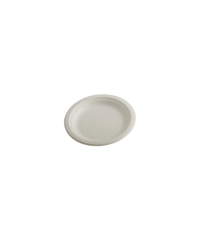 10" SUGARCANE WHITE ROUND PLATE 500/CS