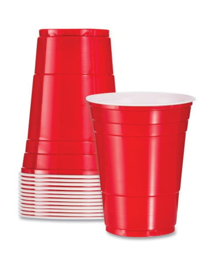 RED PLASTIC CUP 16 OZ 24/12 CT