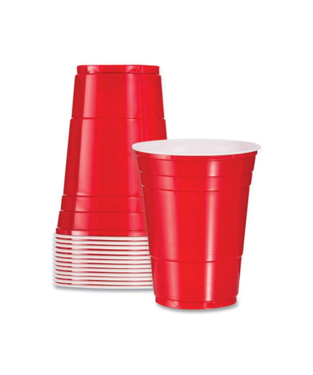 RED PLASTIC CUP 16 OZ 24/12 CT