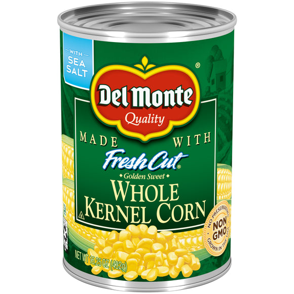 DEL MONTE WHOLE KERNEL CORN 8/15.25 OZ.