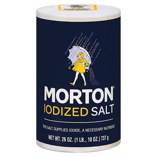 MORTON IODIZED SALT 24/26 OZ.