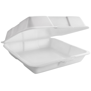 9 INCH CONTAINER FOAM HINGED 1 COMP. 200/CS