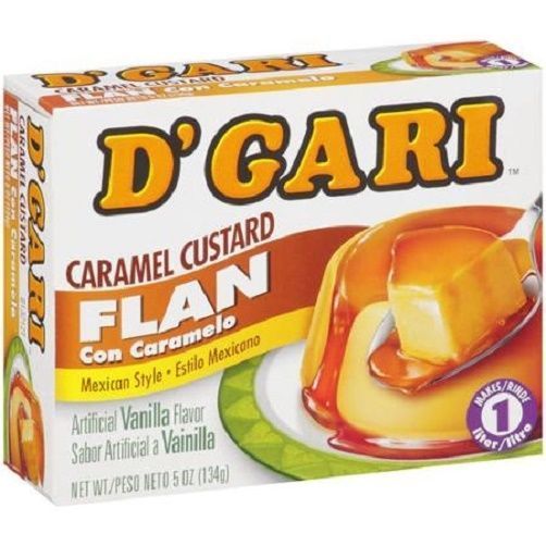 D'GARI GELATIN FLAN CON CARAMEL 24/ 4.78 OZ.