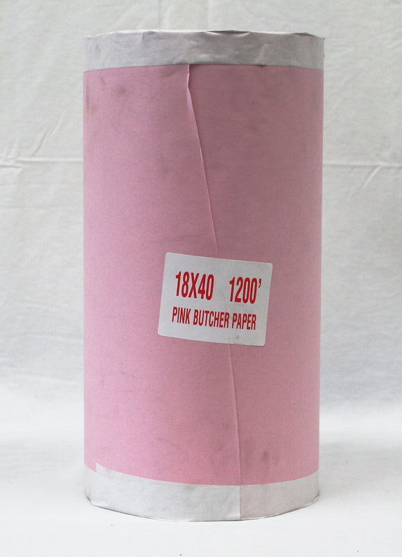 17.5'' PINK BUTCHER PAPER 1200'' FT