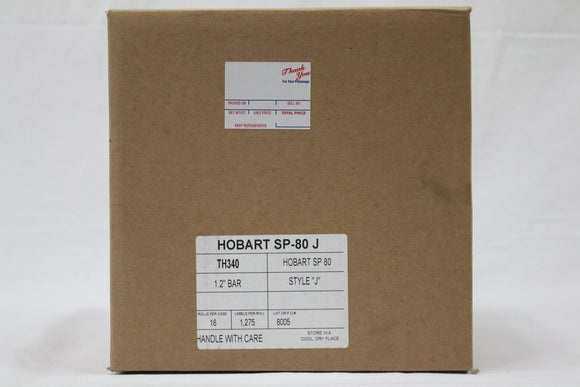 LABEL HOBART SP-80 ''J'' 16/1275