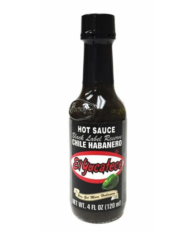EL YUCATECO BLACK HABANERO SAUCE 12/4 OZ.