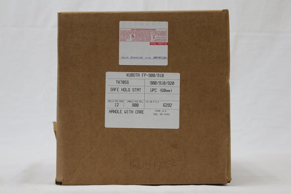 LABEL KUBOTA 67MM X 60 MM 12/800