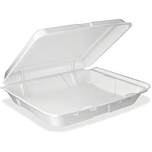 DART HINGED LID FOAM CONTAINER HOAGIE 9 3/4 X 5 1/4 X 3 1/4 500/CS