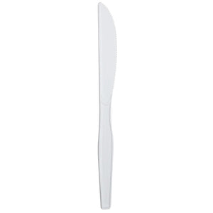 CUTLERY KNIFE MED WHITE 10/100 CT