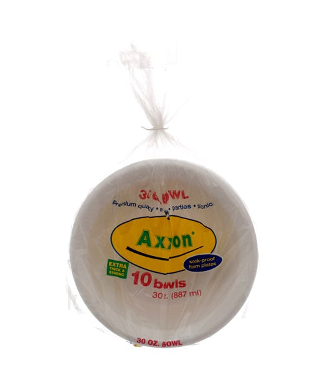BOWL FOAM AXXION 30 OZ. 48/10 PCS.