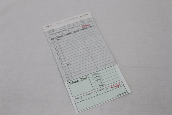 GUEST CHECK  CARBON 2-PART 2500/CS.