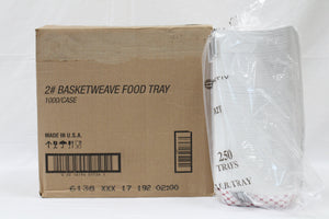 TRAY FOOD PAPER 2LBS. 4/250