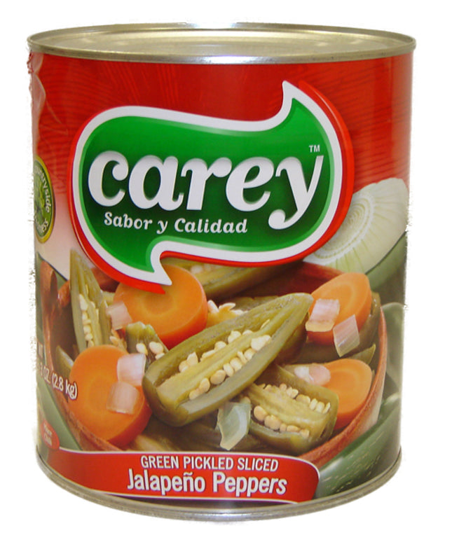 CAREY JALAPENOS RAJAS SLICED 6/10 LBS.