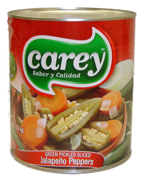 CAREY JALAPENOS RAJAS SLICED 6/10 LBS.