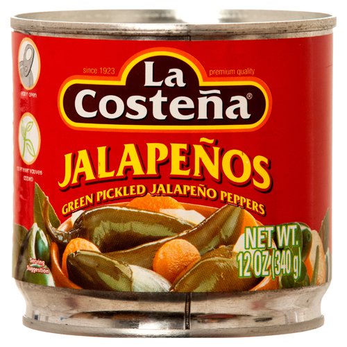 LA COSTENA WHOLE JALAPENOS PEPPERS 12/12 OZ.