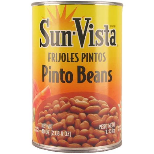 SUN VISTA PINTO BEANS 12/40 OZ.