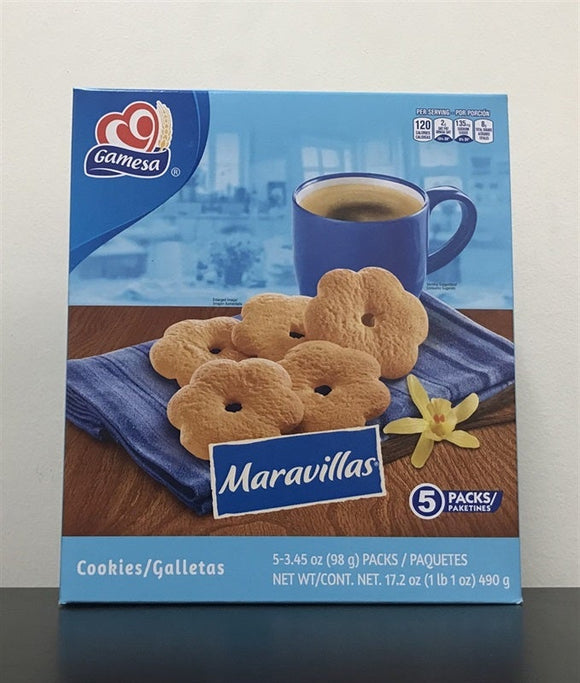 GAMESA MARAVILLAS COOKIES 8/17.2 OZ.