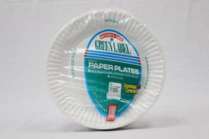 PLATE PAPER 9'' WHITE 12/100 PCS.
