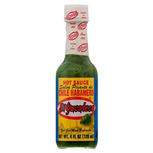 EL YUCATECO GREEN HABANERO SAUCE 12/4 OZ.
