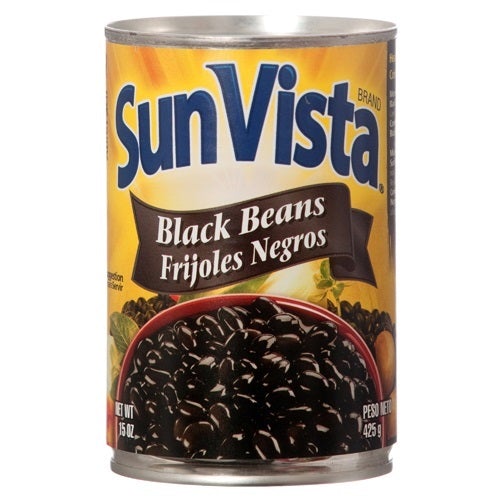 SUN VISTA BLACK BEANS 12/15 OZ.