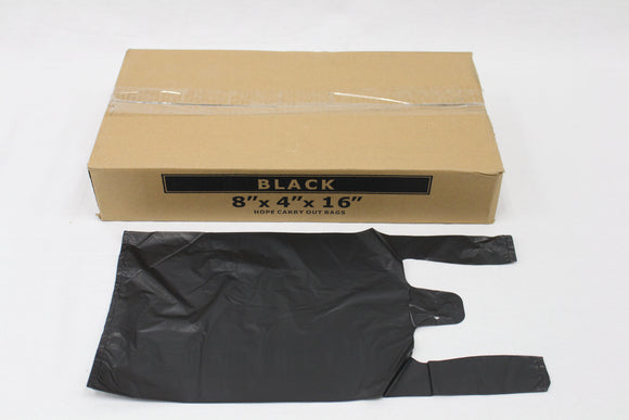 8X6X16 BLACK T SHIRT BAG