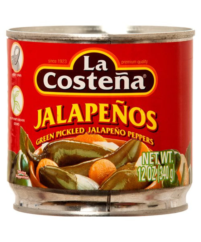 LA COSTENA WHOLE JALAPENOS PEPPERS 12/12 OZ.