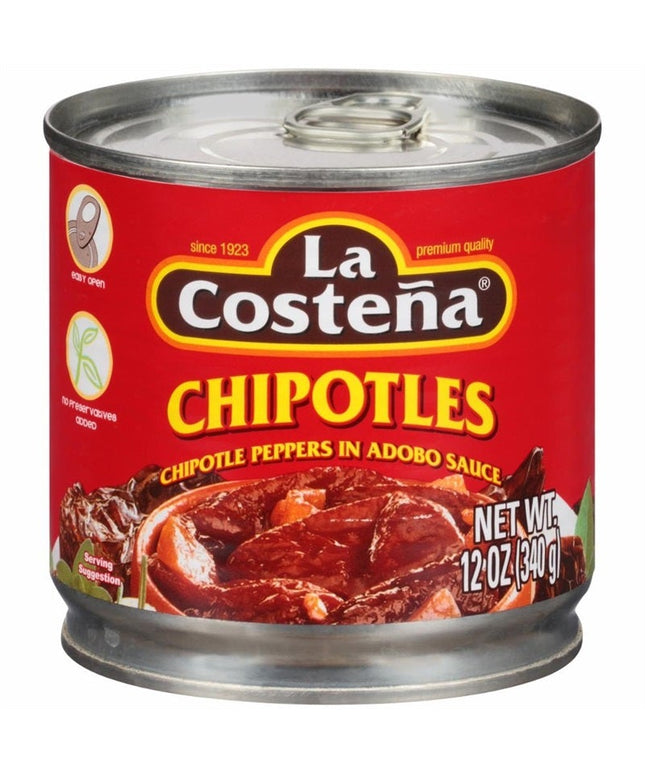 LA COSTENA CHIPOTLES PEPPERS IN ADOBO 12/12 OZ.