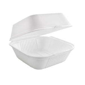 6 INCH CONTAINER FOAM HINGED 500/CS.